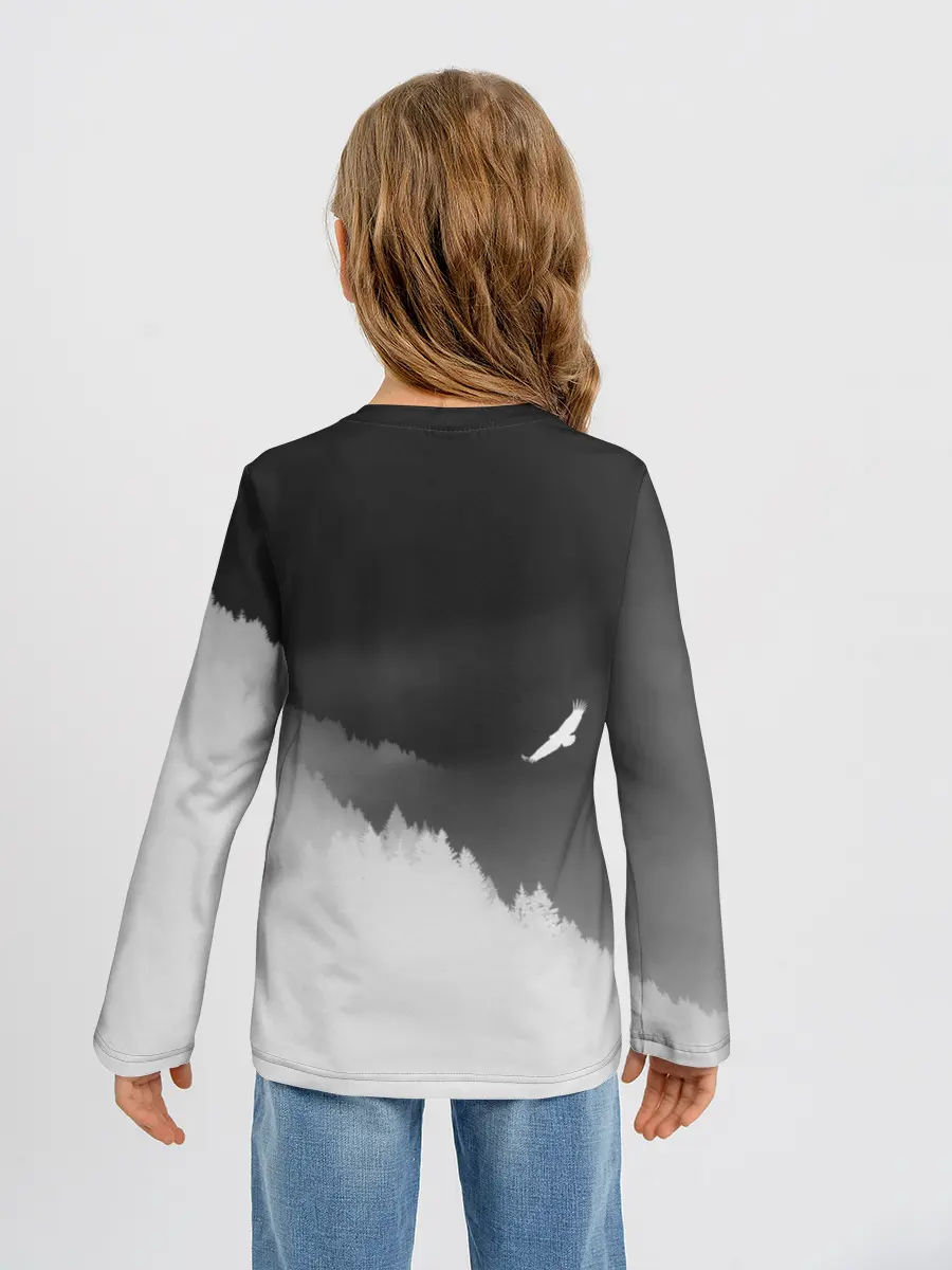 Детский лонгслив / ОРЁЛ НАД ЛЕСОМ