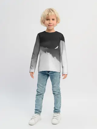 Детский лонгслив / ОРЁЛ НАД ЛЕСОМ