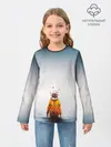 Детский лонгслив / КОСМОНАВТ В МОРЕ