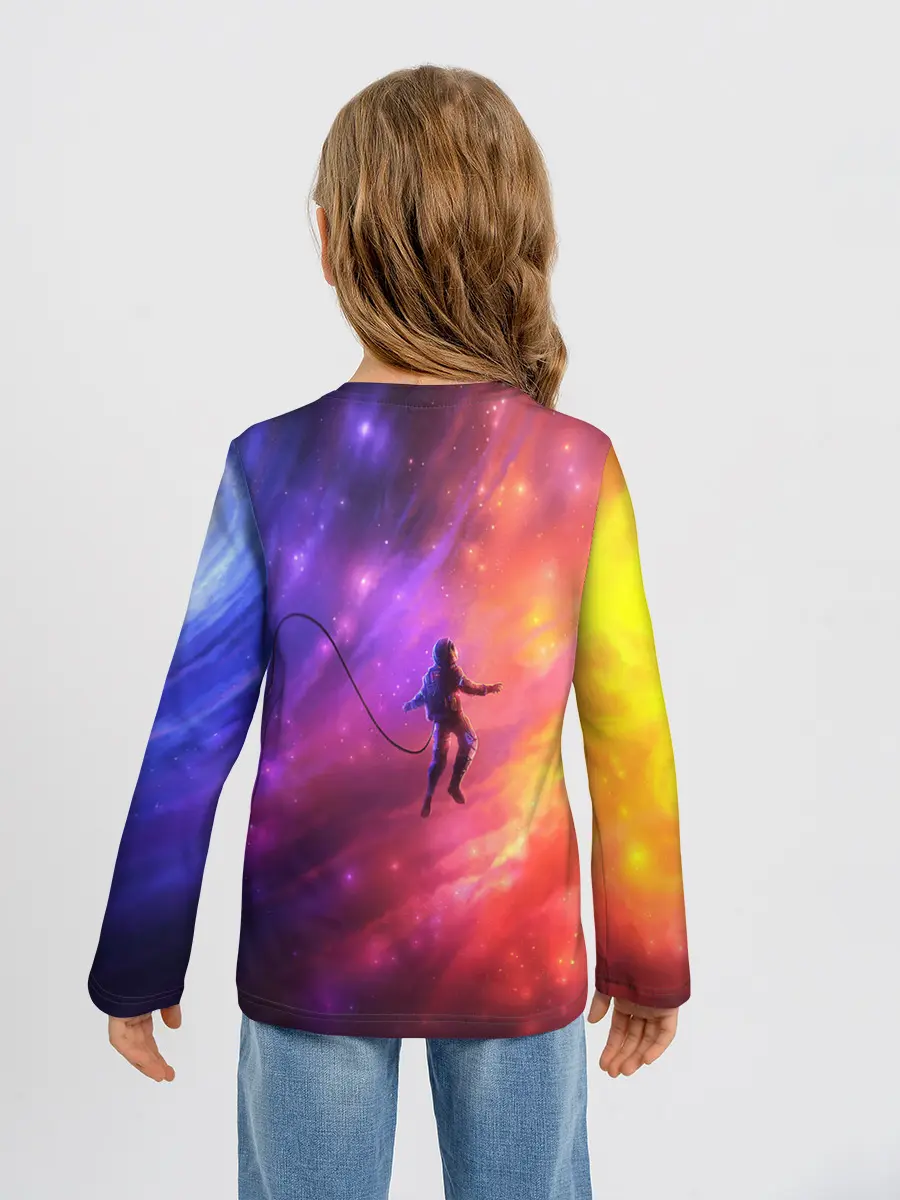 Детский лонгслив / НЕОНОВЫЙ КОСМОС