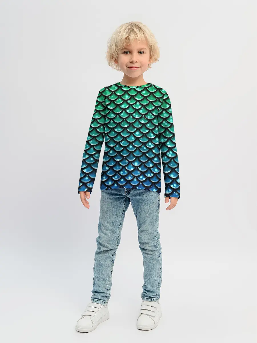 Детский лонгслив / Змеиная кожа