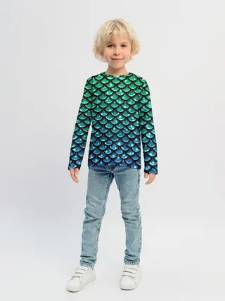 Детский лонгслив / Змеиная кожа