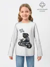 Детский лонгслив / Pug Rider | Байкер Мопс