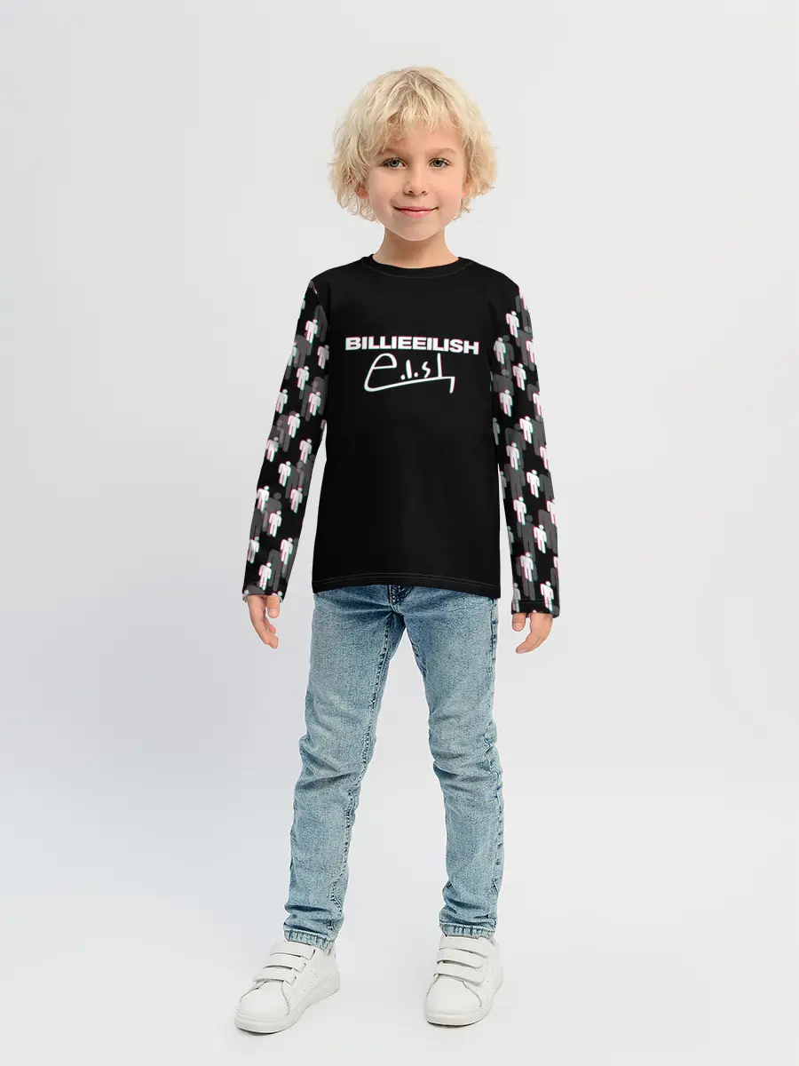Детский лонгслив / BILLIE EILISH GLITCH