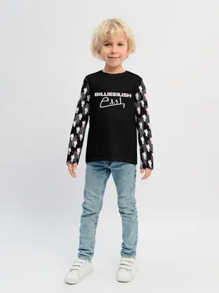 Детский лонгслив / BILLIE EILISH GLITCH