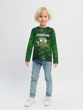 Детский лонгслив / Свинка Пигги из Roblox