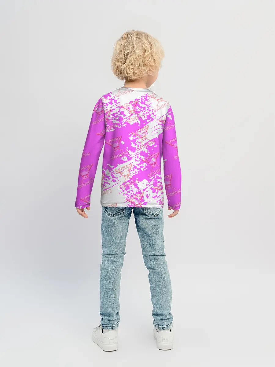 Детский лонгслив / Свинка Пигги из Roblox