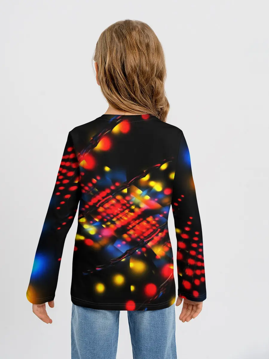 Детский лонгслив / Fractal Digital 3D