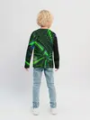 Детский лонгслив / DIGITAL NEON GREEN