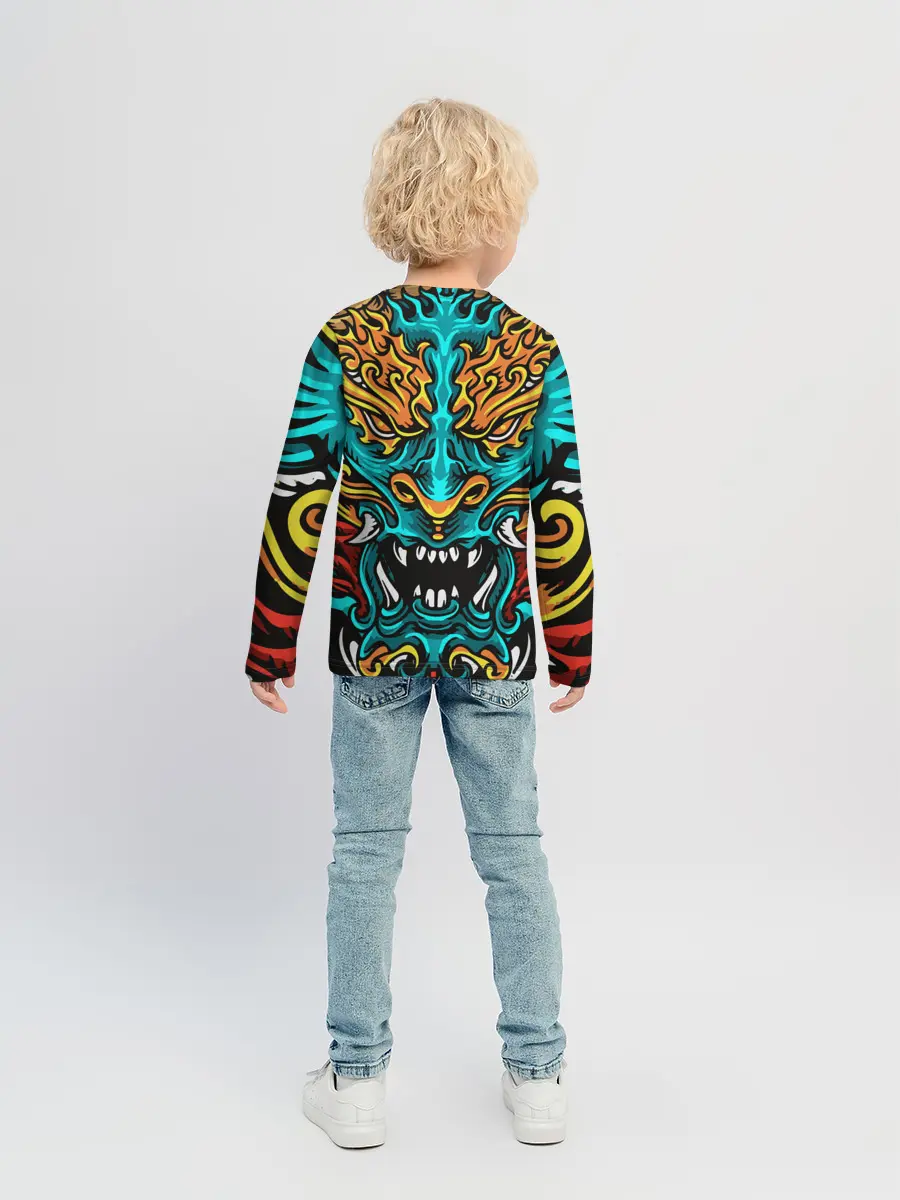 Детский лонгслив / Дракон Японии