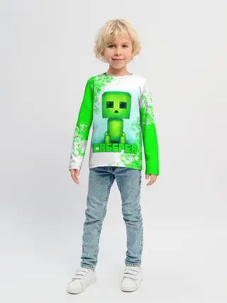 Детский лонгслив / MINECRAFT CREEPER