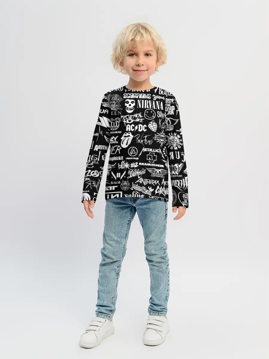 Детский лонгслив / Рок Легенды | Всех времен