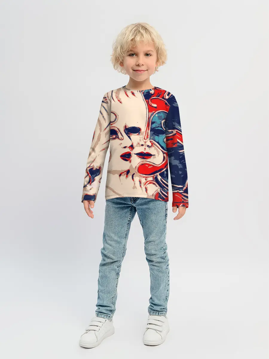 Детский лонгслив / Маски