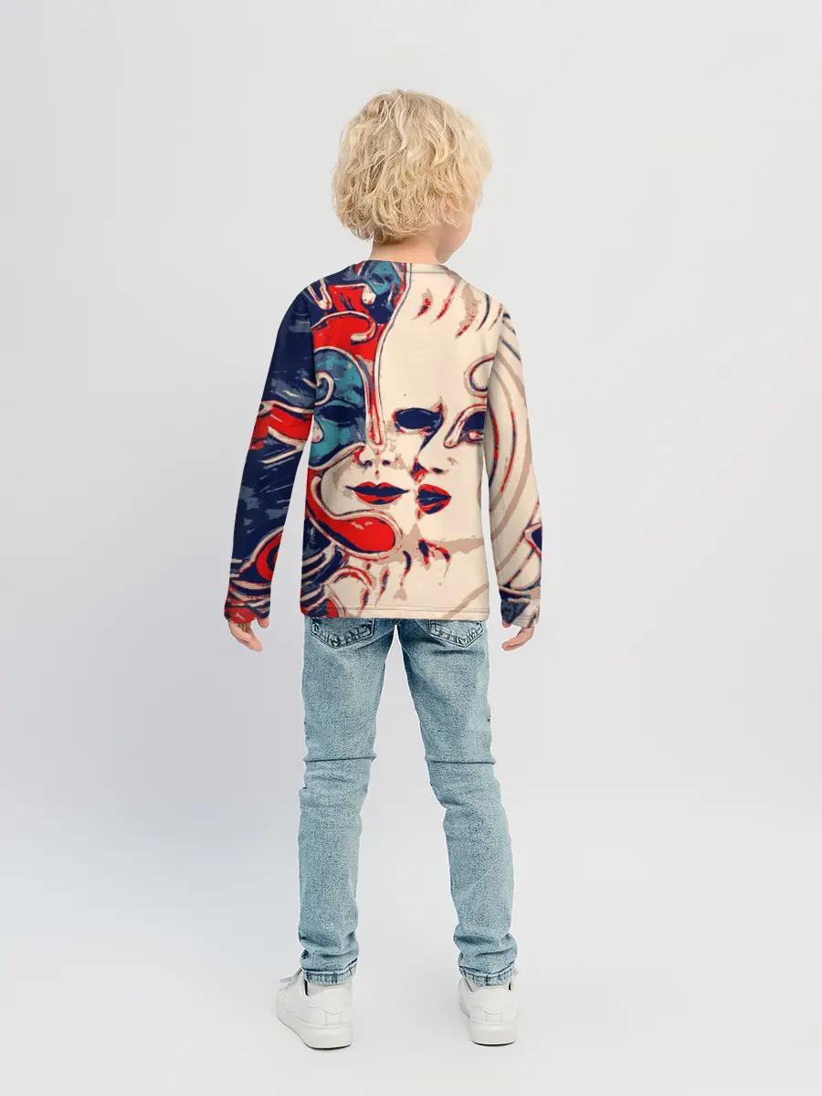 Детский лонгслив / Маски