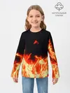 Детский лонгслив / Огонь