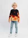 Детский лонгслив / Огонь