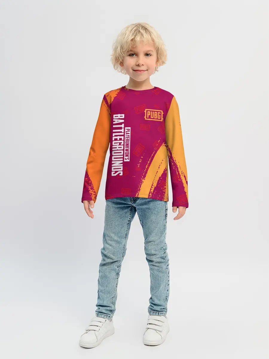 Детский лонгслив / PUBG / ПАБГ