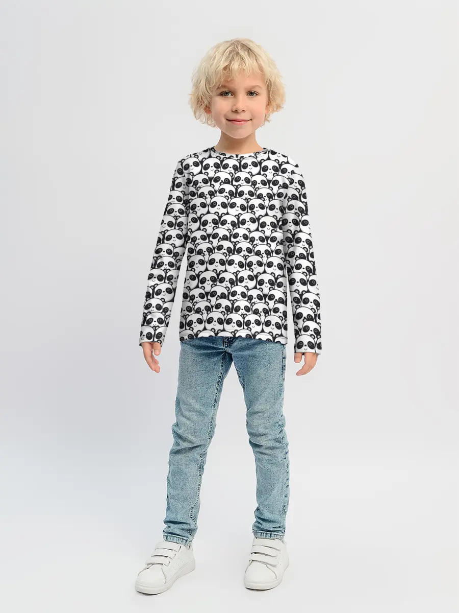 Детский лонгслив / ПАНДЫ