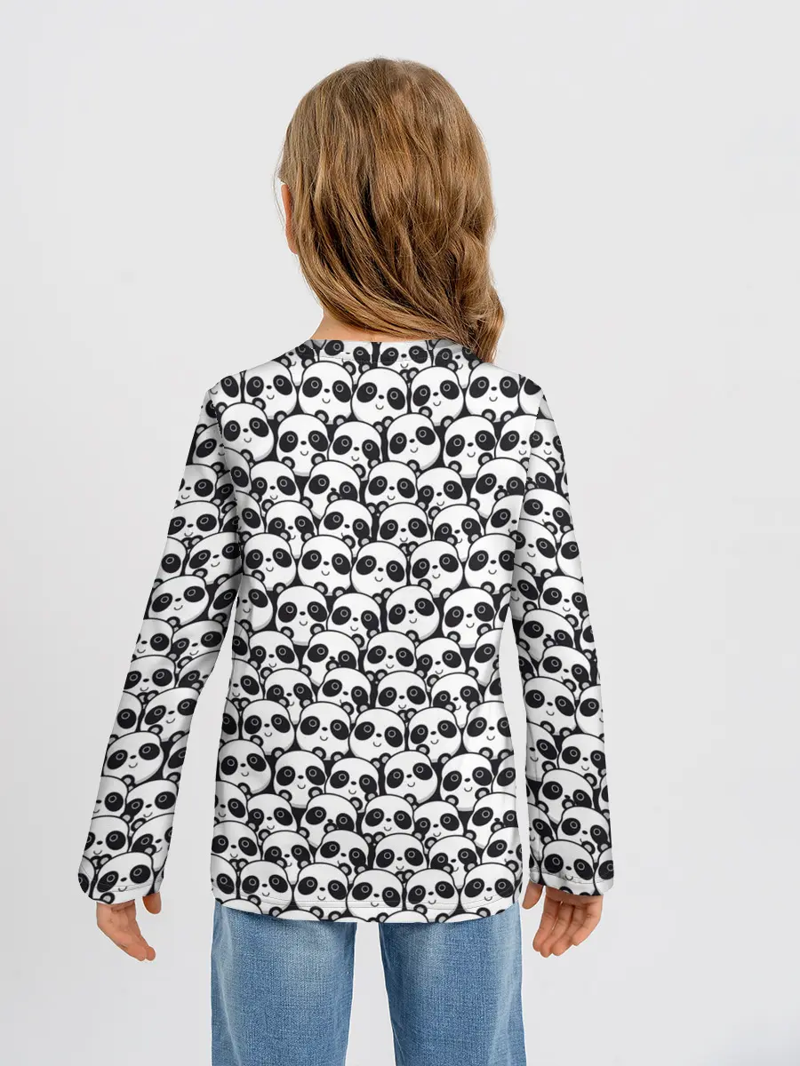 Детский лонгслив / ПАНДЫ