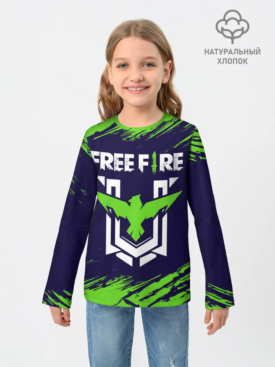 Детский лонгслив / FREE FIRE / ФРИ ФАЕР