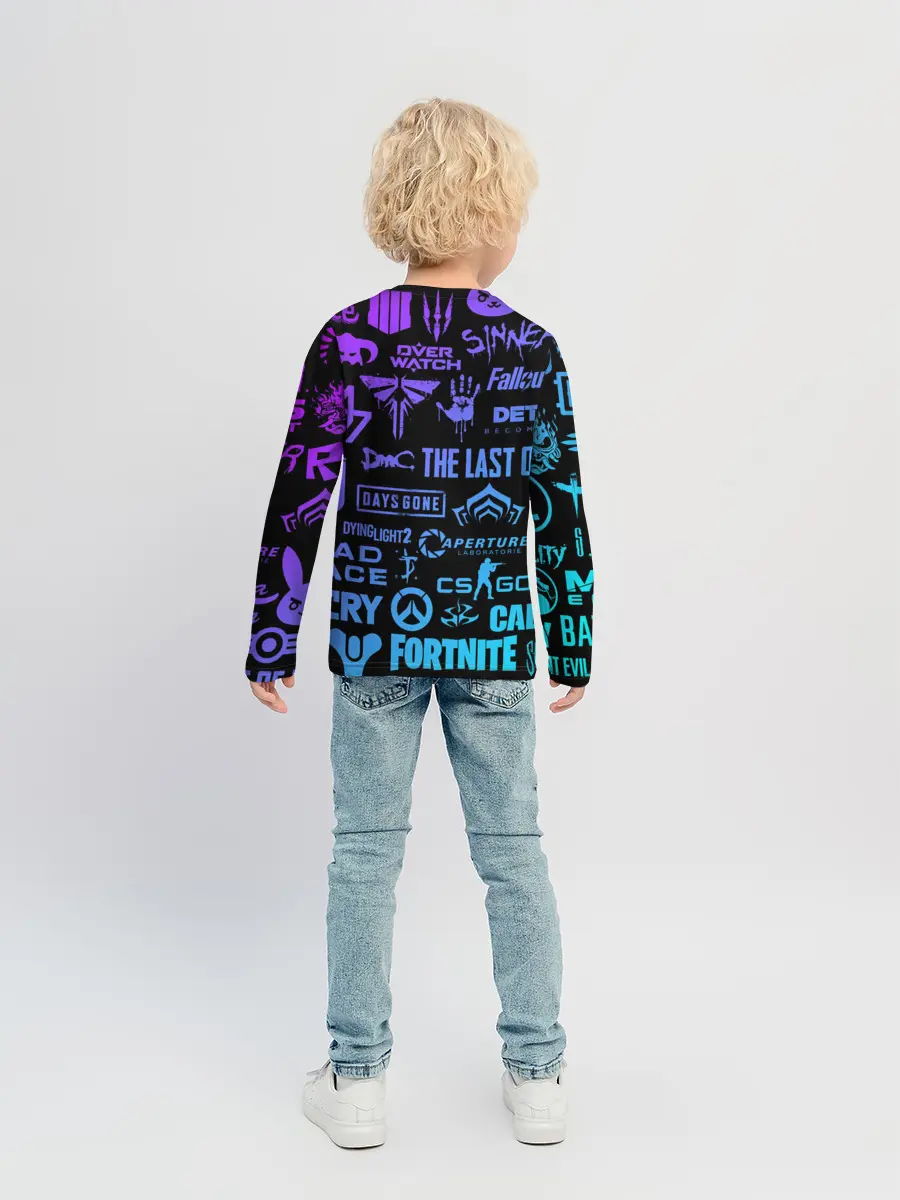 Детский лонгслив / ЛОГОТИПЫ ИГР