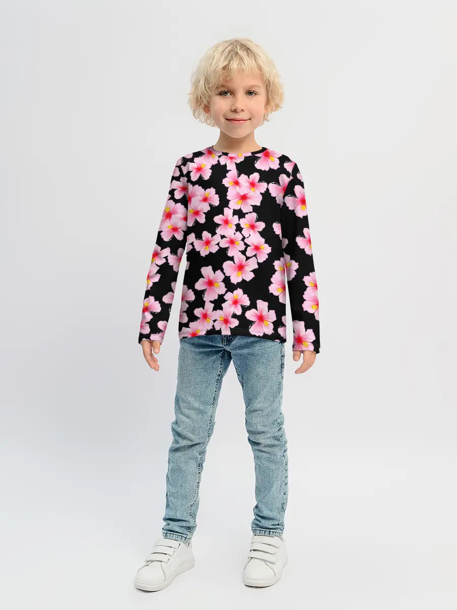 Детский лонгслив / Цветы желаний