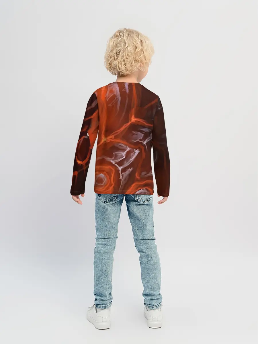 Детский лонгслив / Дракон Лавы