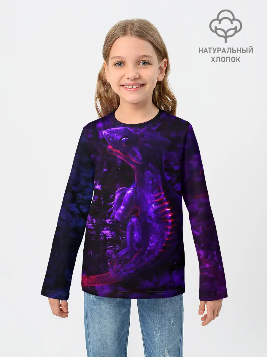 Детский лонгслив / Энергия Лавы