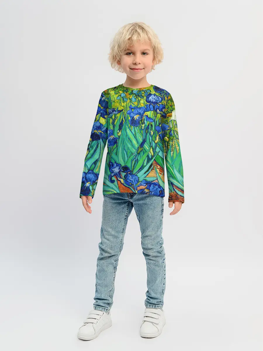 Детский лонгслив / Ирисы Ван Гога