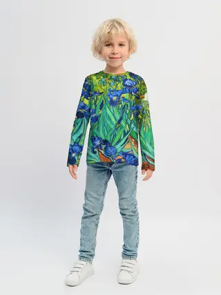 Детский лонгслив / Ирисы Ван Гога