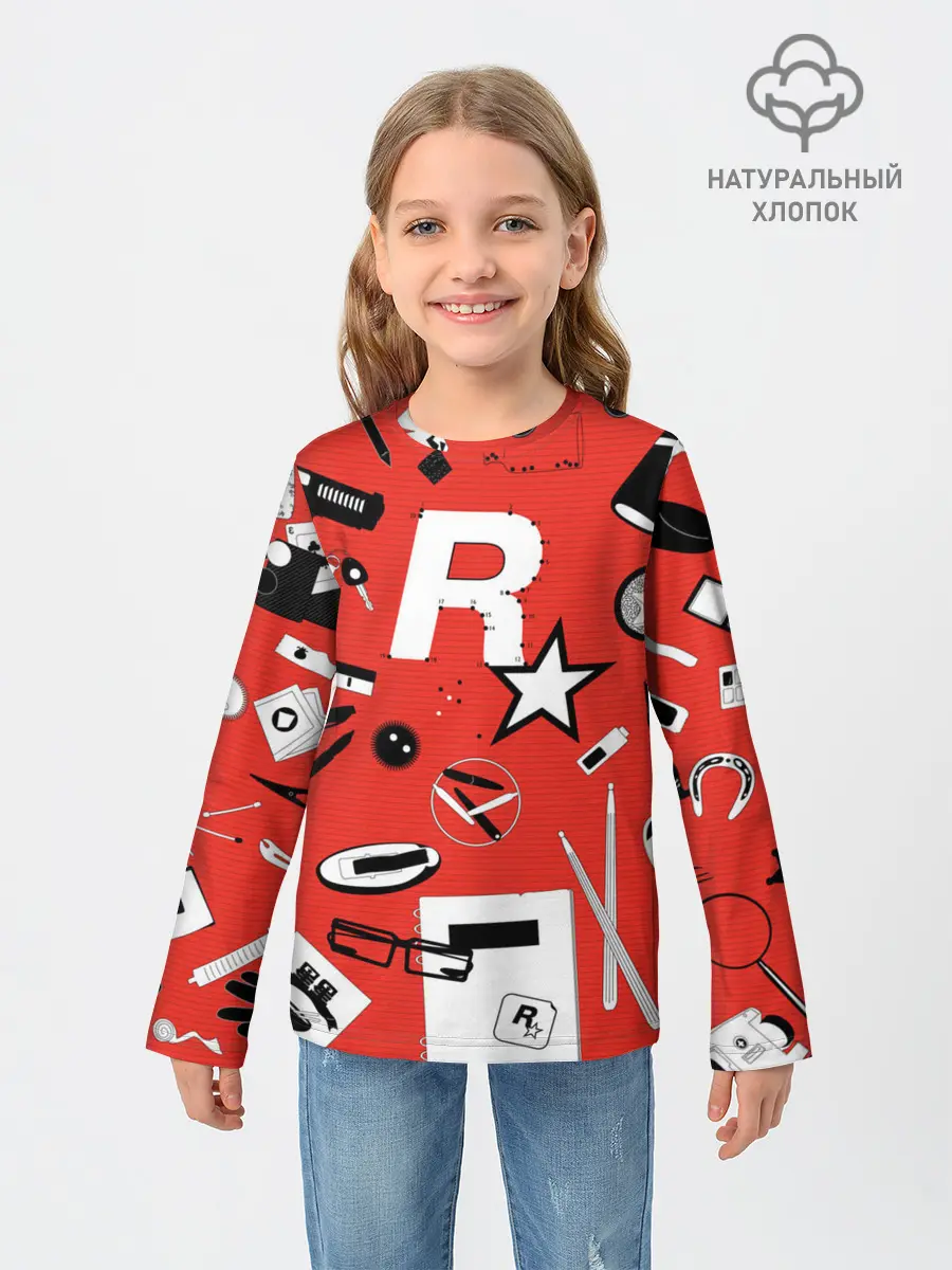 Детский лонгслив / Rockstar