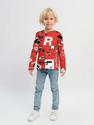 Детский лонгслив / Rockstar