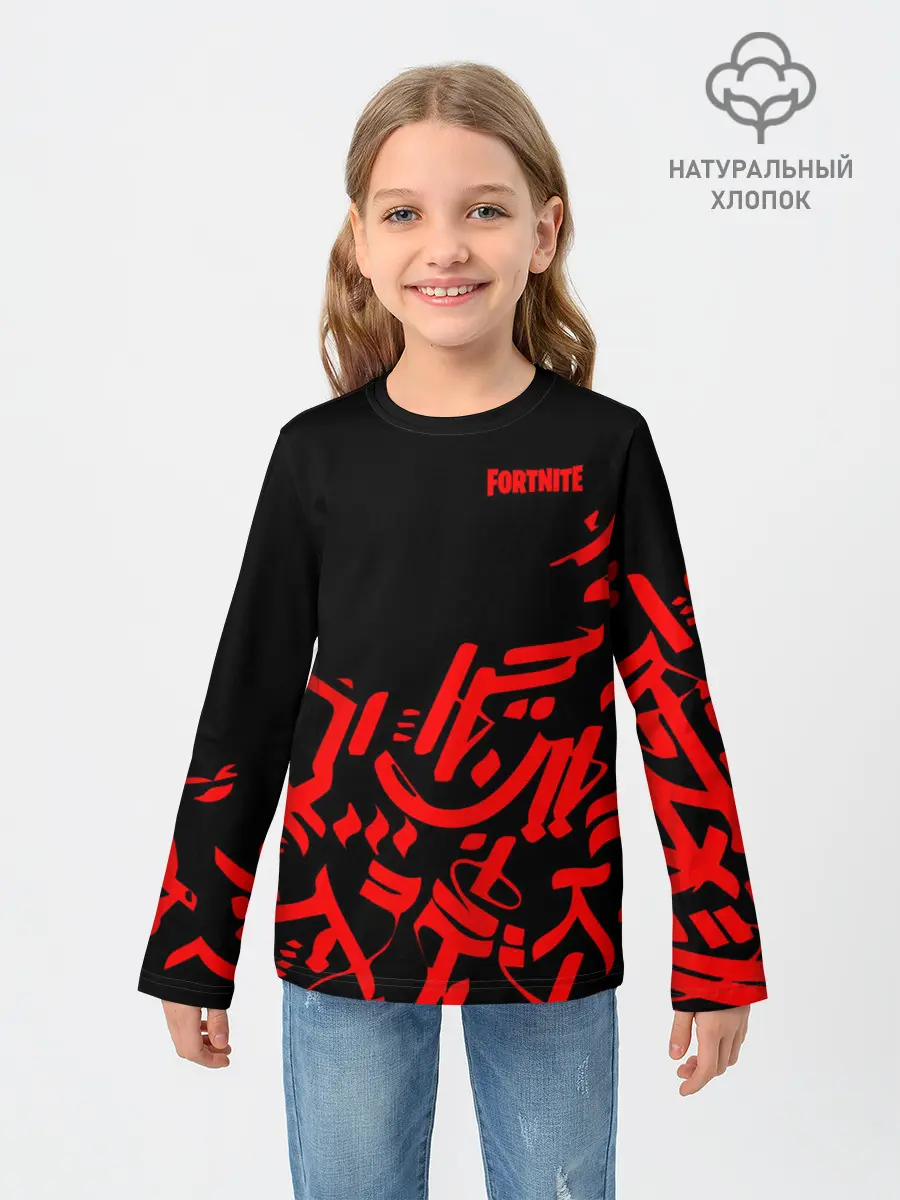 Детский лонгслив / Fortnite