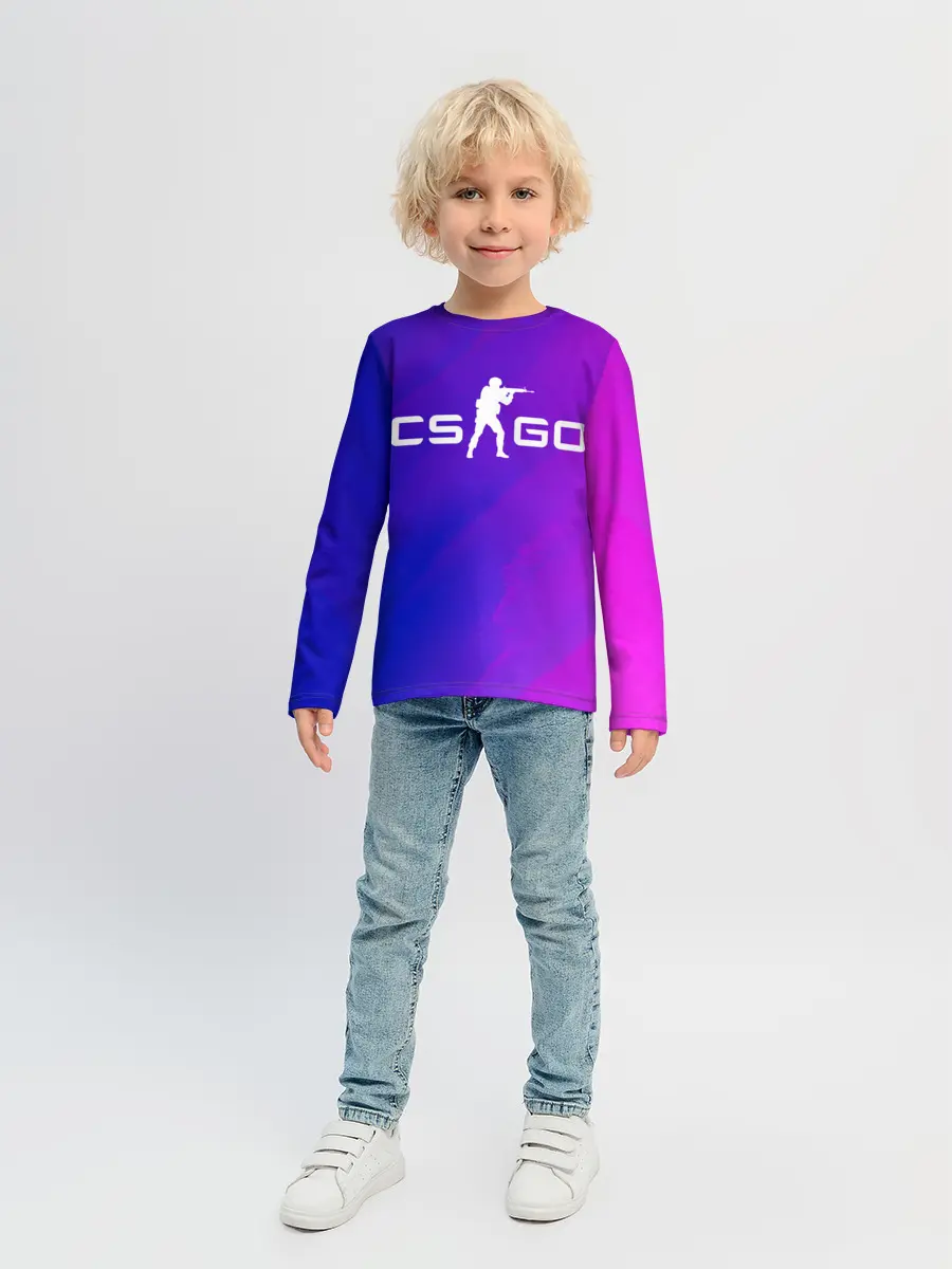 Детский лонгслив / CS GO | КС ГО