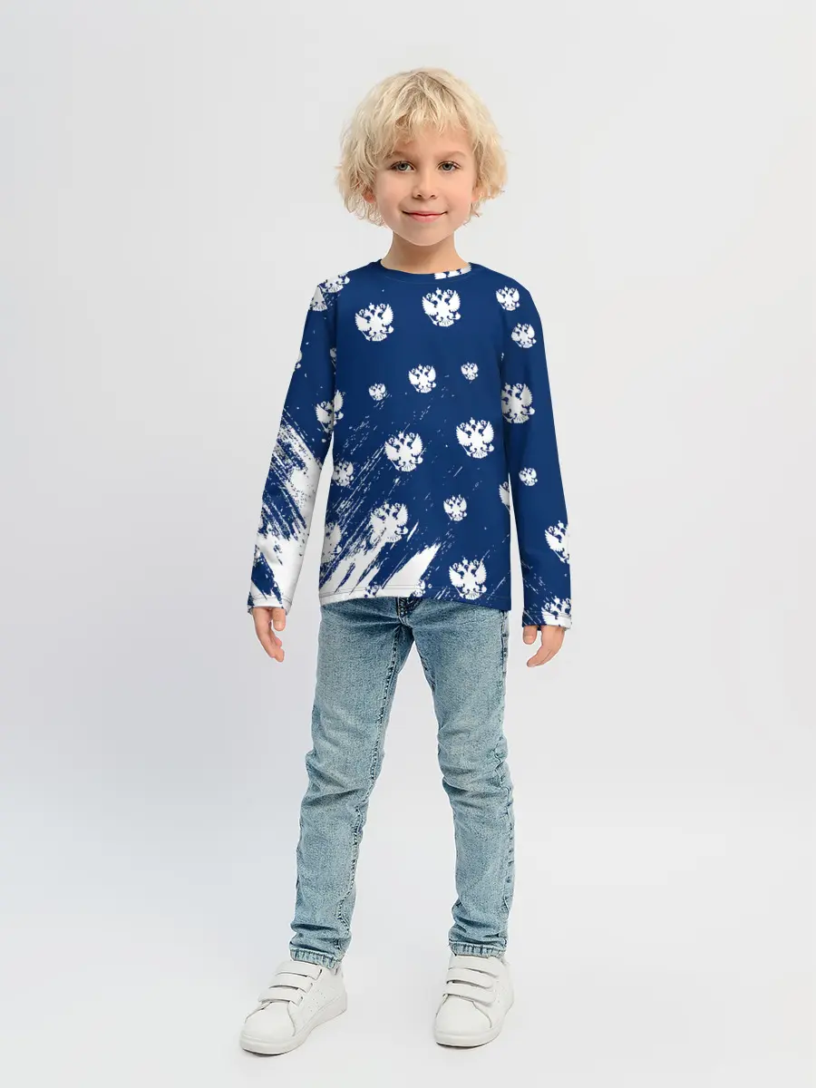 Детский лонгслив / RUSSIA / РОССИЯ