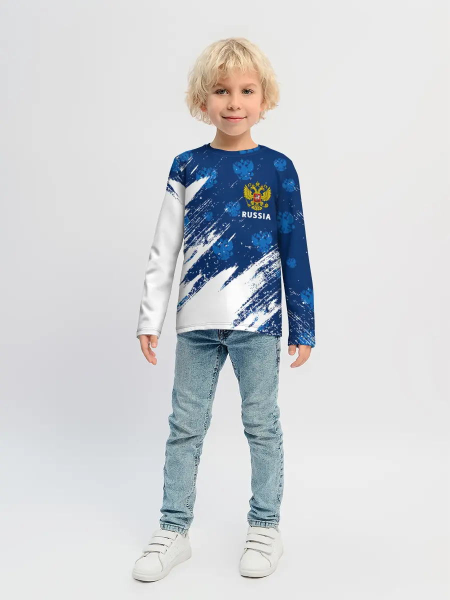 Детский лонгслив / RUSSIA / РОССИЯ