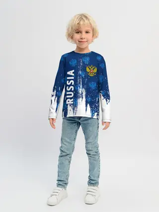 Детский лонгслив / RUSSIA / РОССИЯ