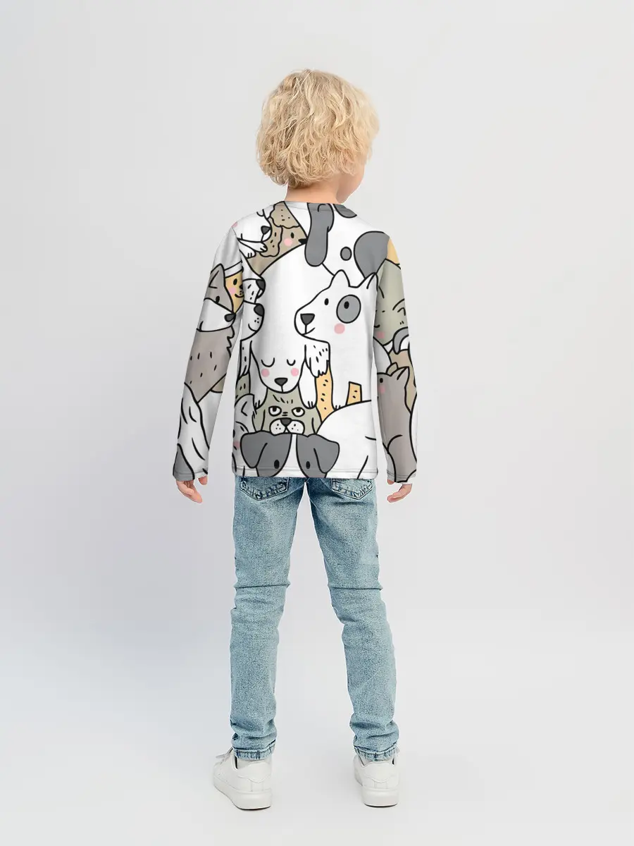 Детский лонгслив / Собачье собрание