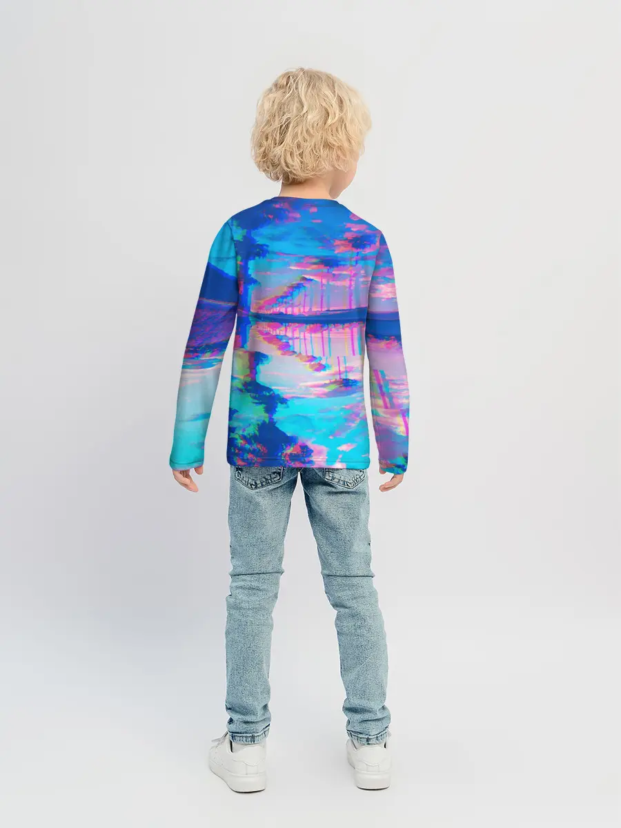 Детский лонгслив / ГАВАЙИ ГЛИТЧ