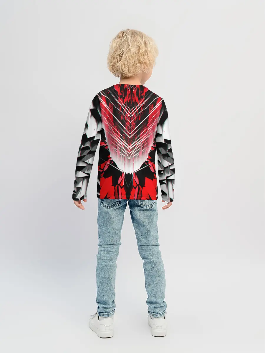 Детский лонгслив / STRIPES GEOMETRY