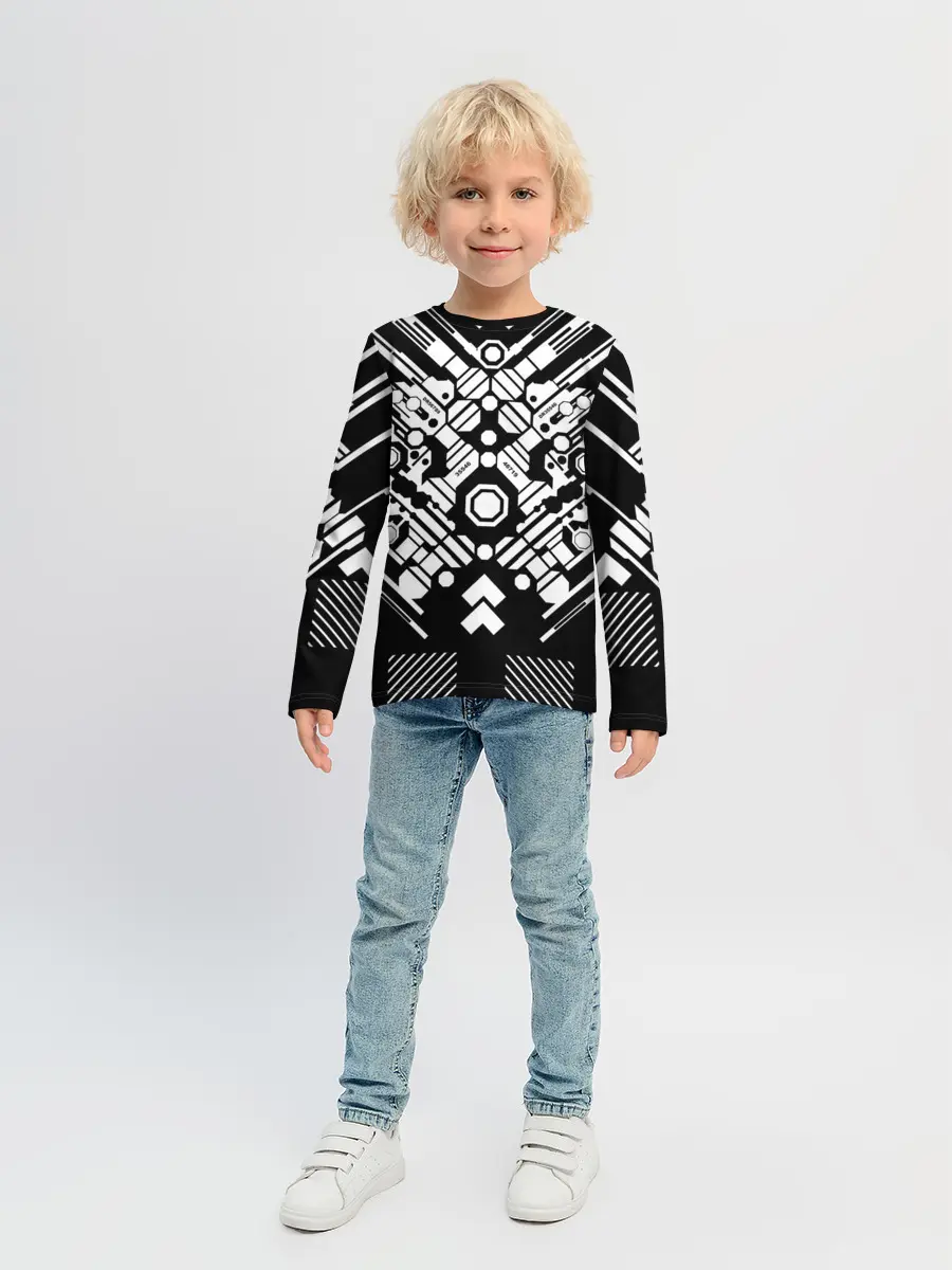 Детский лонгслив / двигатель киберпанк