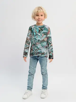 Детский лонгслив / Голографическая фольга