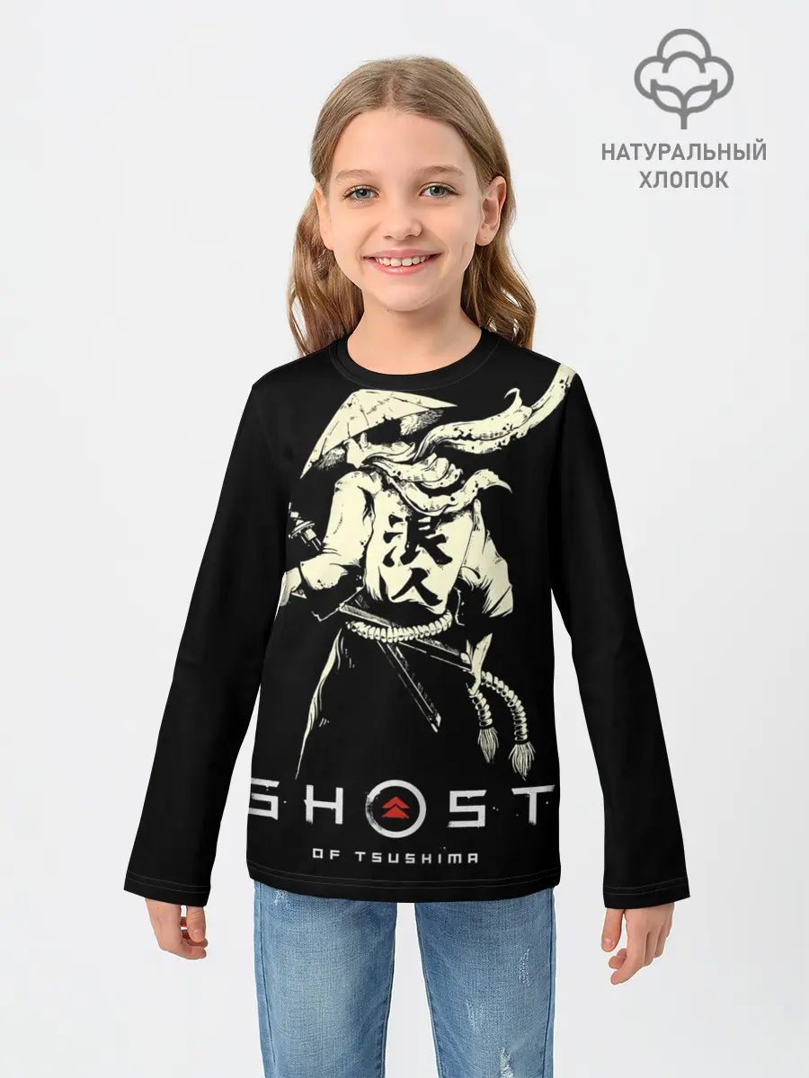 Детский лонгслив / Ghost of Tsushima Samurai