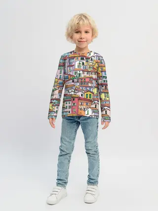 Детский лонгслив / Ментон Франция