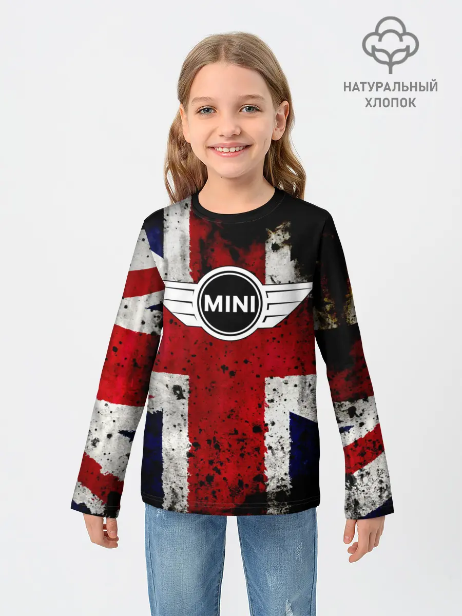 Детский лонгслив / Mini Cooper