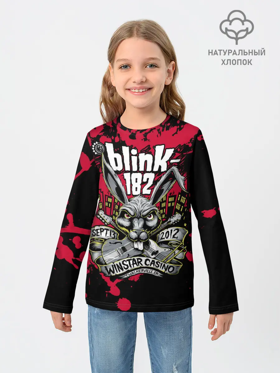 Детский лонгслив / Blink 182