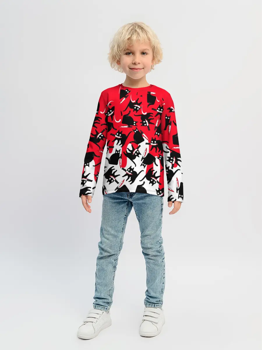 Детский лонгслив / WHAT CAT