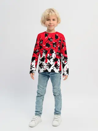 Детский лонгслив / WHAT CAT