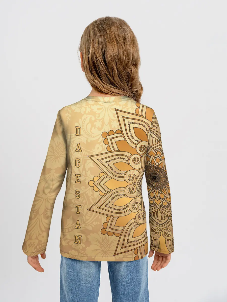 Детский лонгслив / Дагестан в золоте