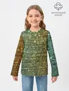 Детский лонгслив / Бирюзовый блеск